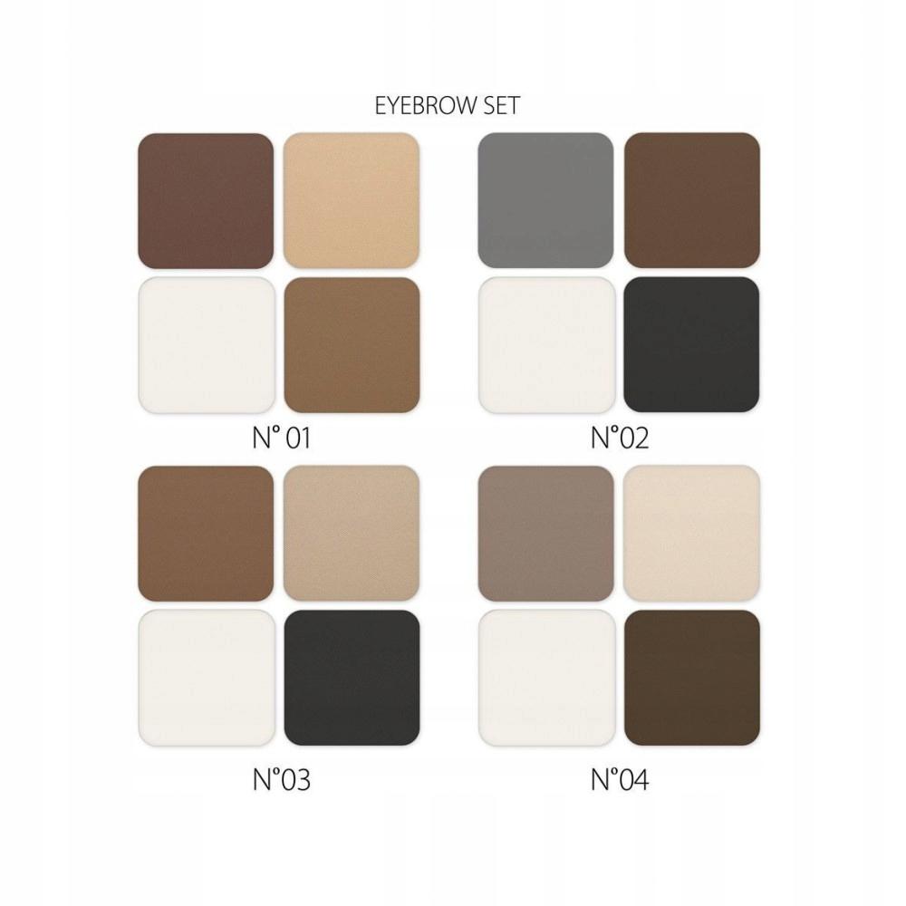 Revers eyebrow set 03 - paletka do brwi z woskiem i pędzelkiem