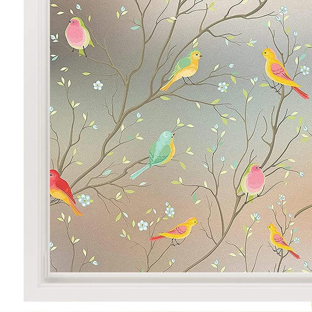 Пленка для окон Privacy, декоративная бумажная наклейка, неклейкая кружевная цветочная наклейка, домашний офис, статическая липкая стеклянная фольга, ширина 90 см