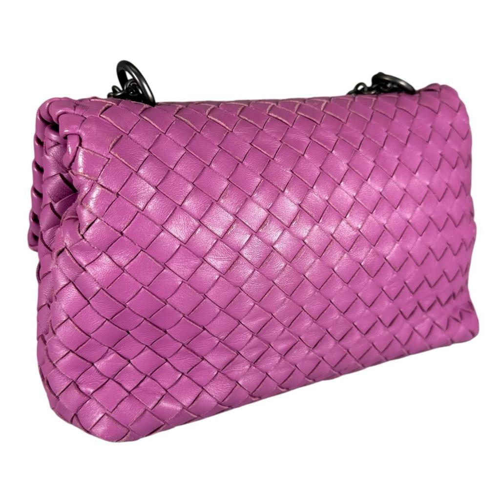 BOTTEGAVENETA INTRECCIATO OLYMPIA Shoulder Bag purple Women used