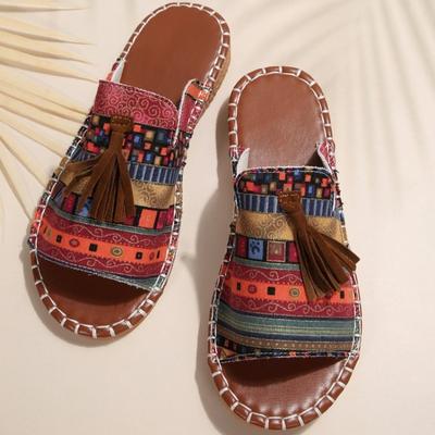 Модные новые туфли-балетки с круглым носком, удобные и легкие для женщин, летние стильные большого размера, уличные, для террасы, повседневные шлепанцы