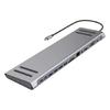 USB C Док-станция 14 в 1 Хаб-адаптер Type C для Ноутбуков HDMI VGA Ethernet USB Порт Возможности 4K Дисплея