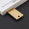 Мини 120 мм до 4 дюймов Латунная линейка с волнистым краем Сверхпрочная закладка Инструмент для рисования линий