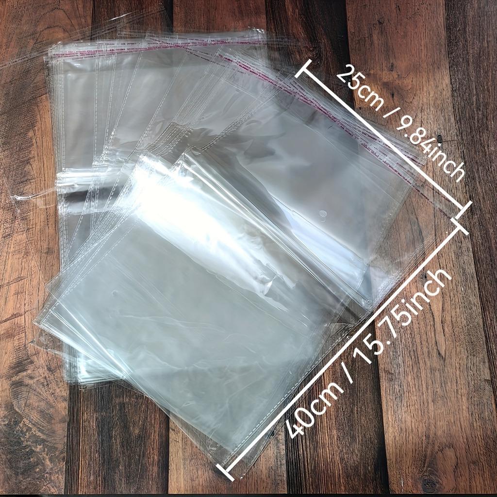 100 шт. самозапечатывающихся целлофановых пакетов, многоразовые целлофановые пакеты для упаковки одежды, товаров общего назначения, ювелирных изделий и многого другого в нескольких упаковках