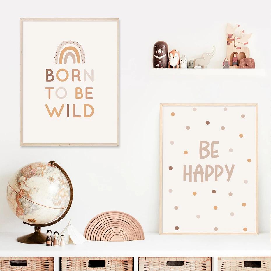 Бохо Мультяшный Слон Сердце Детская Настенная Живопись Постер Принт Холст Картина Детская Комната Спальня для Девочек Домашний Декор Подарок