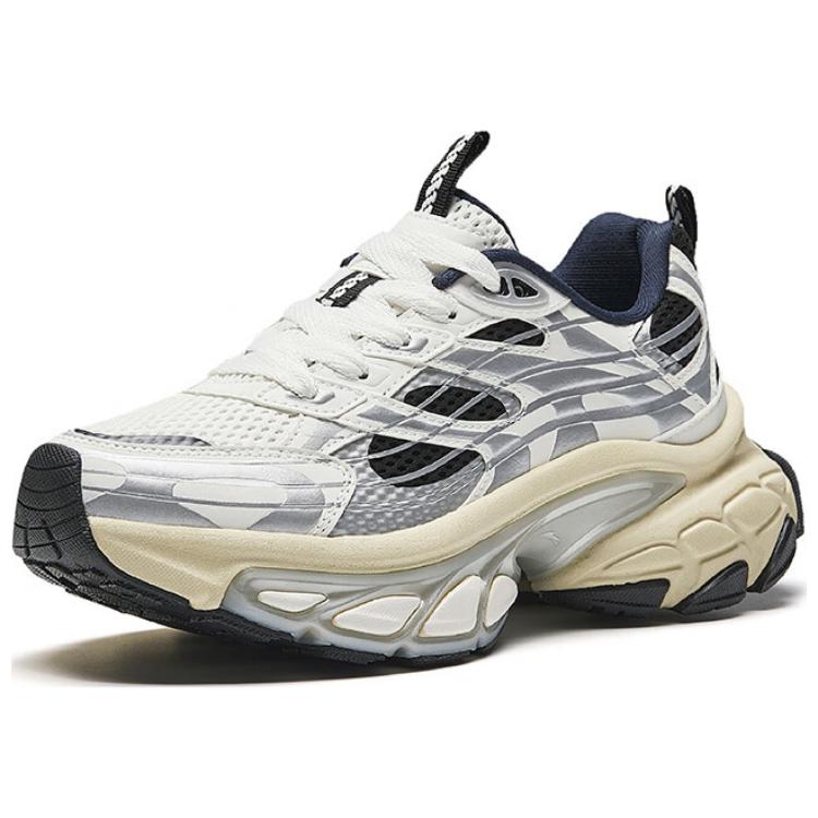 Anta Fuyou Удобные Повседневные Простые Амортизирующие Нескользящие Теплые Низкие Кроссовки Папины Кроссовки Женские Белые Серебристые Черные 122518899-1