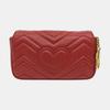 [Pre-Owned] GG Marmont Vintage Metal Logo Quilted Leather Mini Shoulder Bag - Very Good #SBLMTA