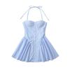 Kaslead New Arrival Women's Clothing Fashion Style Fashion Minimalist French Style Strap Dress