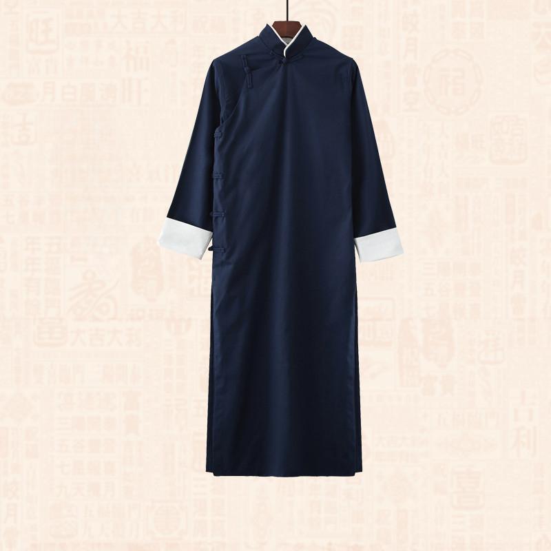 Мужской тренчкот весна-осень длинная куртка кунг-фу пальто винтажный китайский стиль длинный халат детский взрослый костюмы Cross Talk