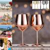 500ml Stainless Steel Wine Glass Cocktail Goblet Red Wine Glass Creative Metal Wine Glass Champagne Cup for Bar Restaurant