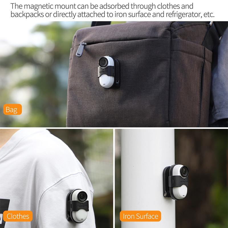 Neck Hold Mount For Insta360 Go 3/3S Multi-Angle Shooting Magnetic Necklace Standing Action Camera Accessories Necklace Strap