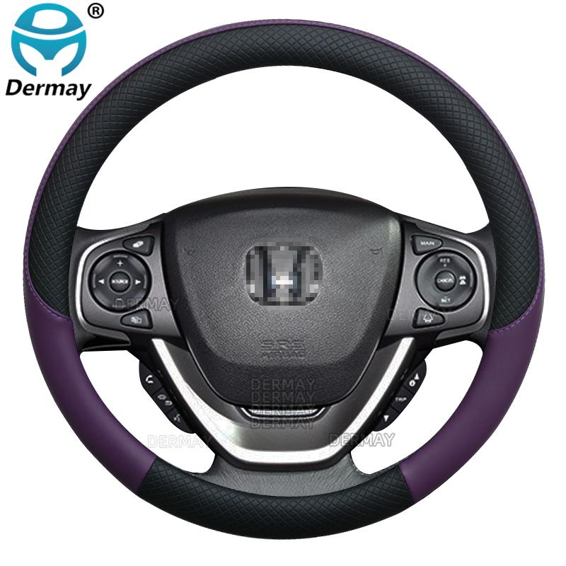 100% бренд DERMAY Чехол на руль автомобиля из ПУ-кожи для Honda Freed GB3/GB4/GP3/GB5/GB6/GB7/GB8 2008~2022 Автоаксессуары