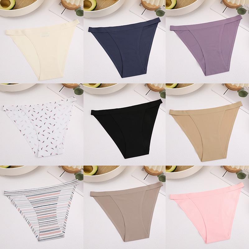 Бесшовные трусики для женщин, 3 шт./компл., хлопковые женские трусы с резинкой, большие размеры, нижнее белье бикини, нижнее белье