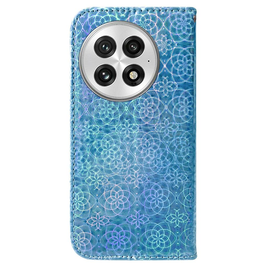 For OnePlus 13 Stand Case Dazzling Flower Leather Phone Cover