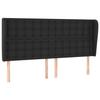 VidaXL Headboard with Ears Black 183x23x118-128 Cm Faux Leather3118058