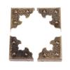 Dophee Three-Sided Corner Protectors, Antique-Style Corner Hardware for Box Corners, DIY/Bag Corner Protection, Parts and Materials, Hardware, Crafts,