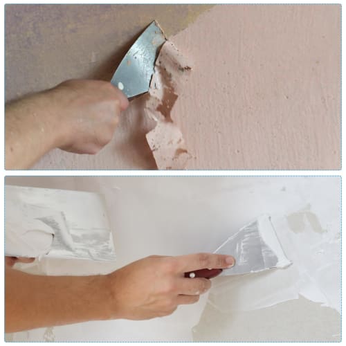 PATIKIL 12.5cm Scraper, Putty Knife, Petty Knife, Stainless Steel Blade, Wooden Handle, for Wall Paint Repair and Wallpaper Removal