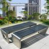 Jun Ding Ying 201 Stainless Steel Outdoor Park Bench
