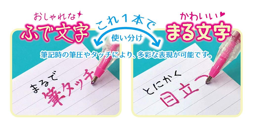 Auto Ballpoint Fudeball Box of Water-Based Pen, Color, Red, 10, CFR-150FBC-RD/10P