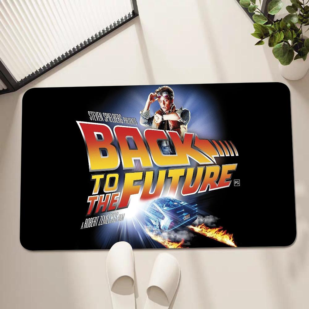 Back To The Future Long Rugs Cheaper Anti-slip Modern Living Room Balcony Printed Bedside Area Rugs