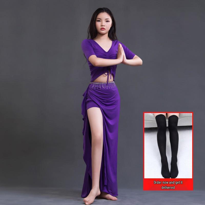 Комплект модала большого размера для танца живота: Костюм для выступлений Осень/Зима для похудения