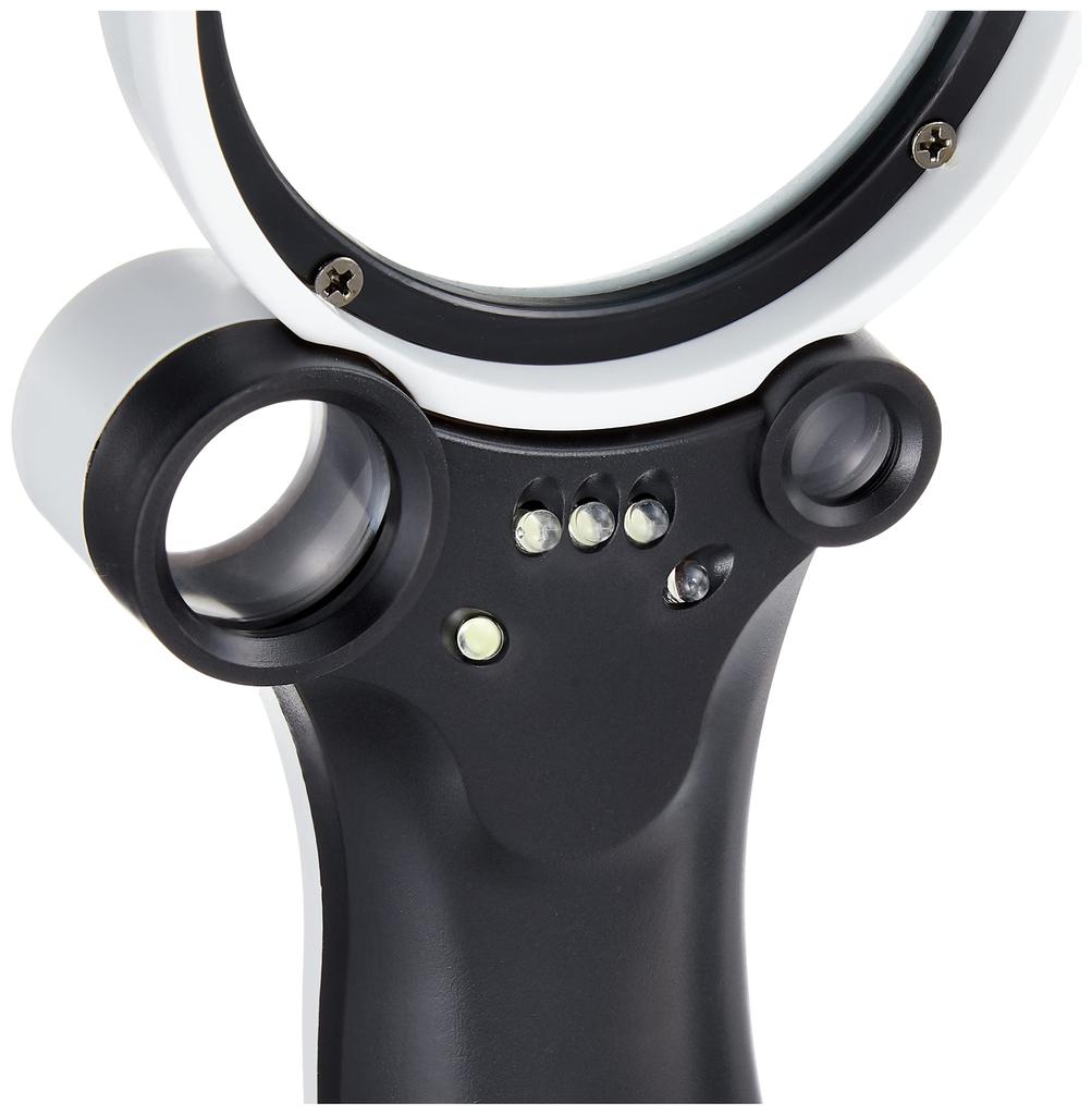 Kenko Handheld Loupe Magnifier with LED Light Magnification 60mm Diameter 302057 2.5x/8.5x/16x KTL-404