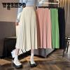 High Waist and Thin A-line Pleated Skirt Skirt Chiffon Breathable Drape Small Mid-length Pleated Skirt