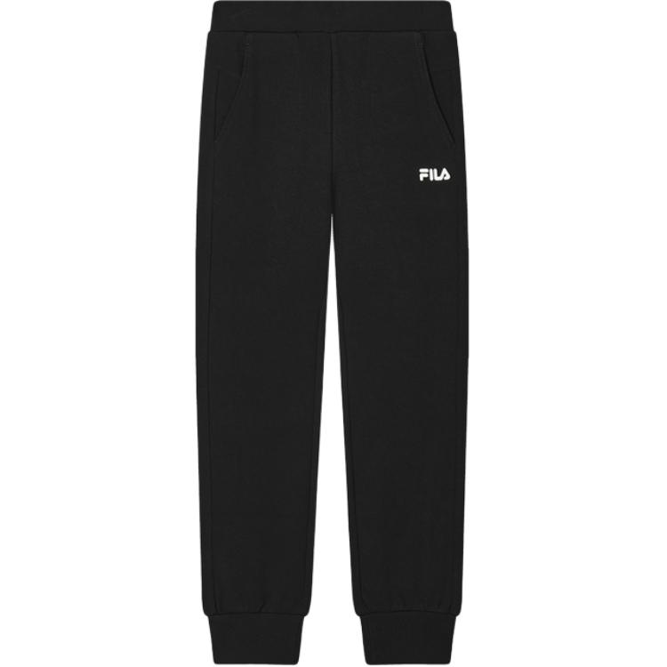 Fila Серия Heritage Повседневные Простые Удобные Зауженные Трикотажные Спортивные Брюки Женские низы Черный F11W448606F-BK