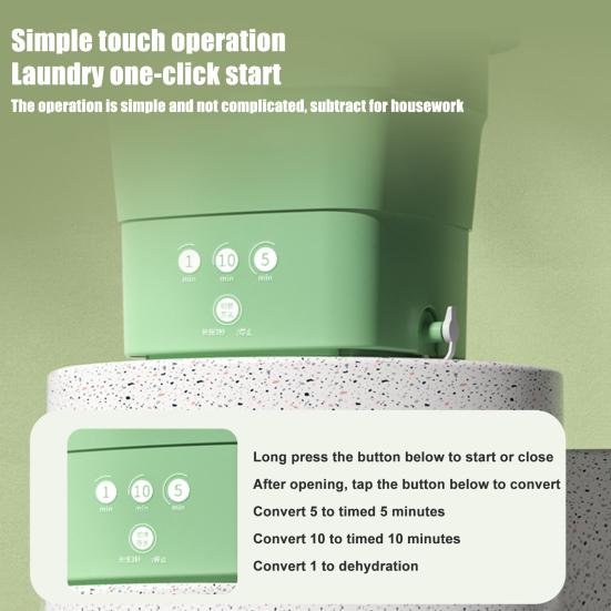 Трудосберегающая портативная многофункциональная стиральная машина с двигателем, сильная стирка