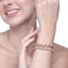 Exquisite Rose Gold Plated Cuban Bracelet for Women