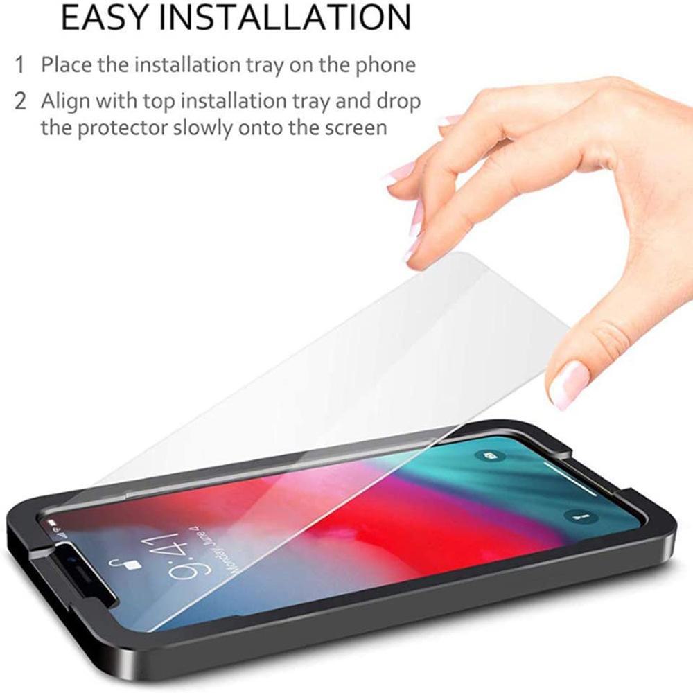 Набор защитных пленок из закаленного стекла для iPhone 12 Pro Max Mini с аппликатором