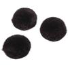 Pompons, Black, 10 Mm, 65 Pcs