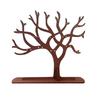 Wooden Jewelry Stand Earring Holder Easy To Install Multi-Purpose Tree Shaped Necklace Display Organizer Bracelet Holder
