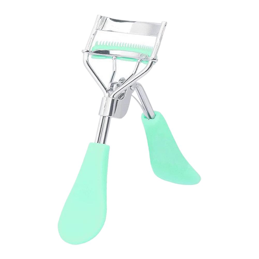 Eyelash Curler with Built-in Comb for Natural Sunflower Lash Wide Angle Eyelash Clamp Portable Eye Makeup Tools