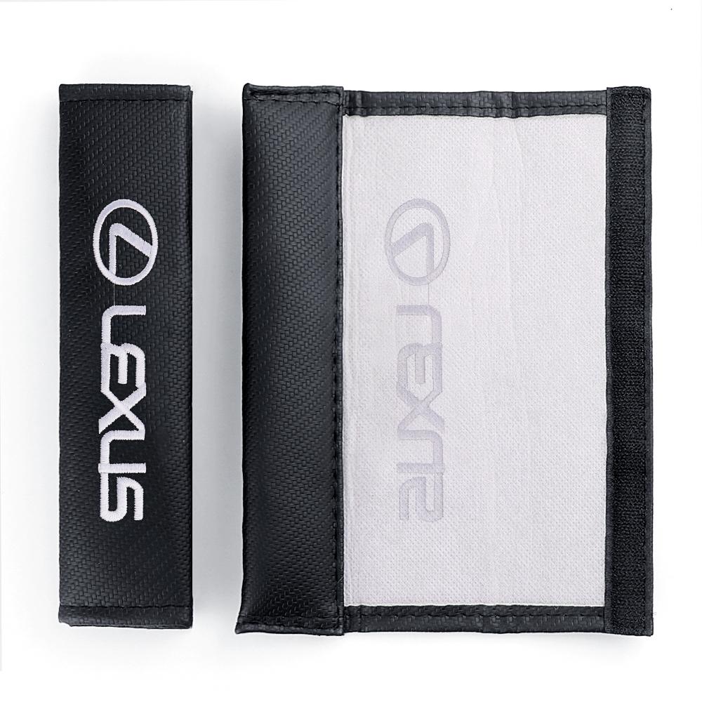 1/2Pcs Car Seat Belt Shoulder Carbon fiber Protector Pads For Lexus NX IS 250 RX GS UX RX300 RX350 CT200H GX460 ES LX Fsport GXFP0