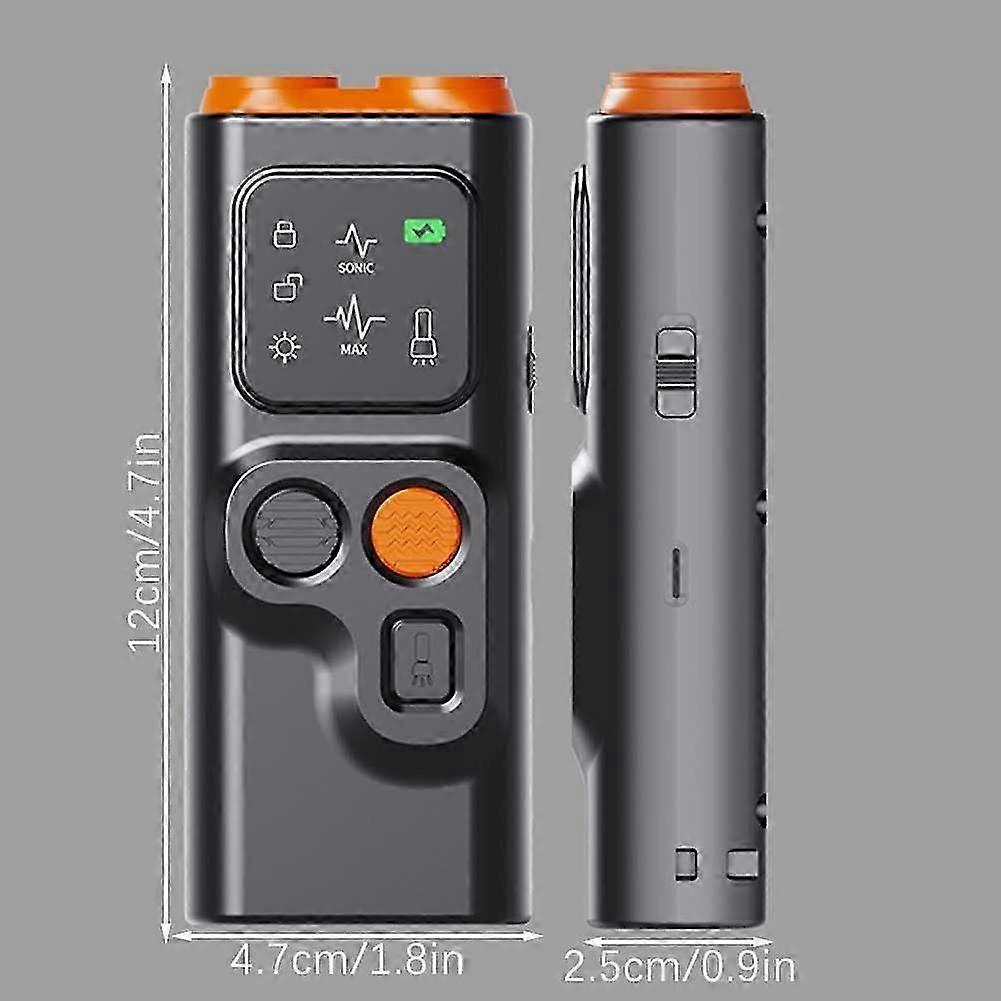 Ultrasonic Anti Barking Device for Dogs with LED Flashlight and Weatherproof Design for Outdoor Training and Behavior Correction