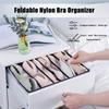 3pcs Set Foldable Nylon Bra Organizer - Closet Drawer Divider for Women's Lingerie, Underwear, Socks, and Ties