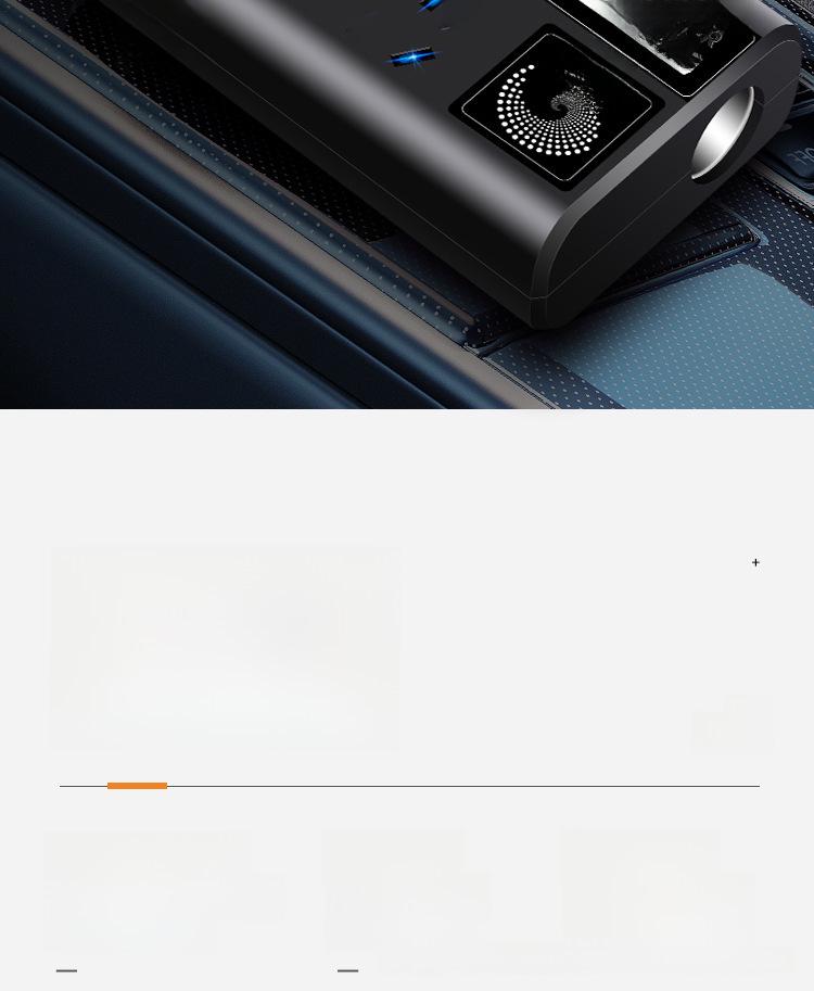 Автомобильный инвертор с двойным напряжением, быстрой зарядкой через USB и цифровым дисплеем (12В/24В до 220В)