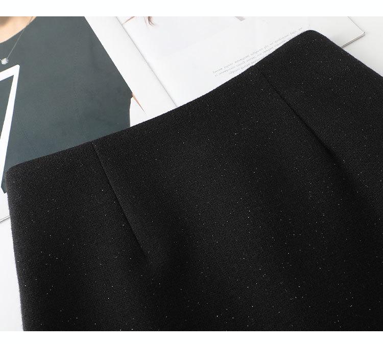 2026 Winter Women's Gray A-Line Skirt: High-Waisted, Slimming, Lace-Pleated Short Skirt for Petites