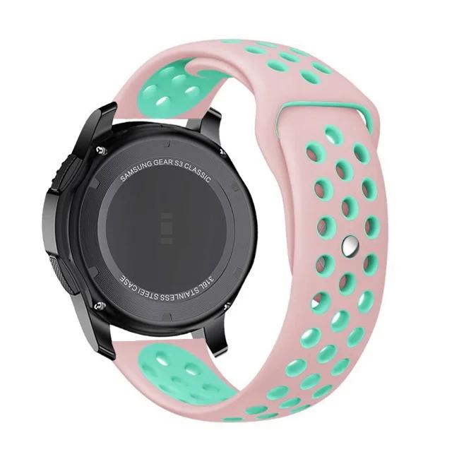 Силиконовый ремешок 20 мм 22 мм для Samsung Galaxy Watch 7 6 5 4 Classic 5pro/Gear S3 Браслет для Huawei Watch 4/3/GT5 4 2e 46 мм