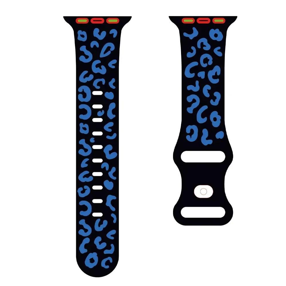 Двухцветный гравированный ремешок Wearlizer для Apple Watch Band Correa 49 мм 45 мм 41 мм, силиконовый ремешок для IWatch Series Ultra 9 8 7 6 5 4 SE