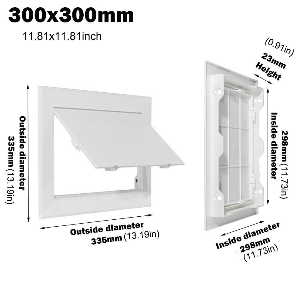 White Opening Flap Cover Plate Removable Inspection Hole Access Panel Door Doors Wall Ceiling