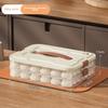 Multilayer Dumpling Storage Container, Stackable Freezer Tray, Airtight Food Organizer for Kitchen