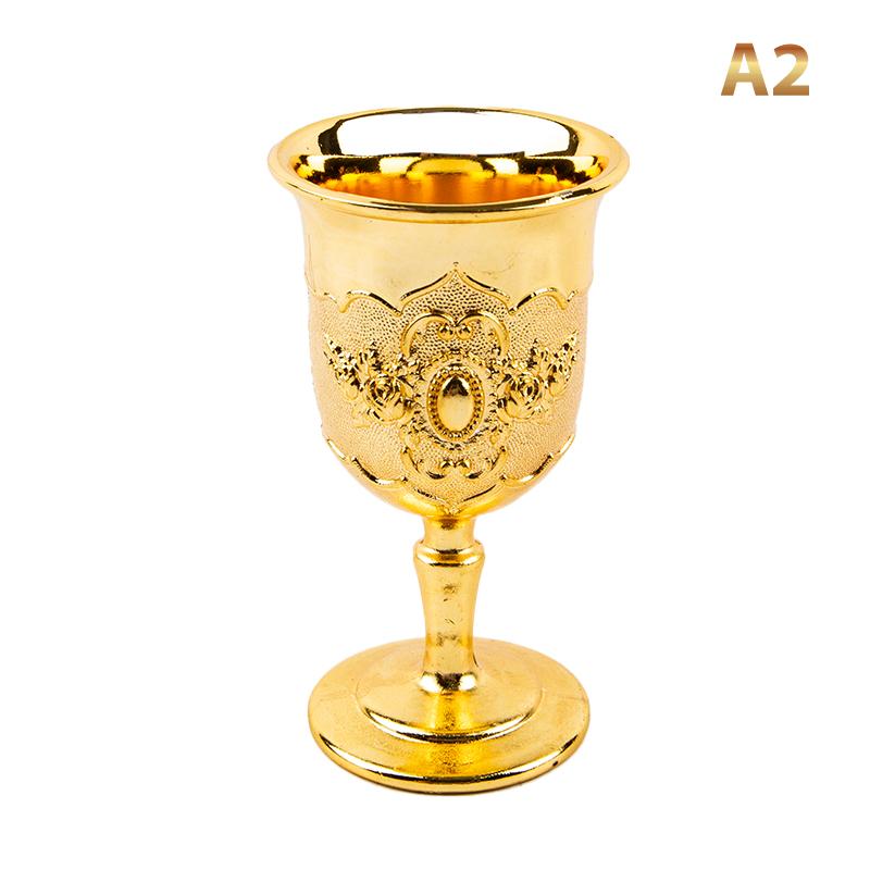 Креативный домашний металлический ликерный стакан в стиле ретро, индивидуальный небольшой орнамент