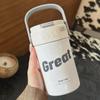 Innovative 316 Stainless Steel Straw Thermos: Portable Tea-Separation Vacuum Cup for Flowers and Tea