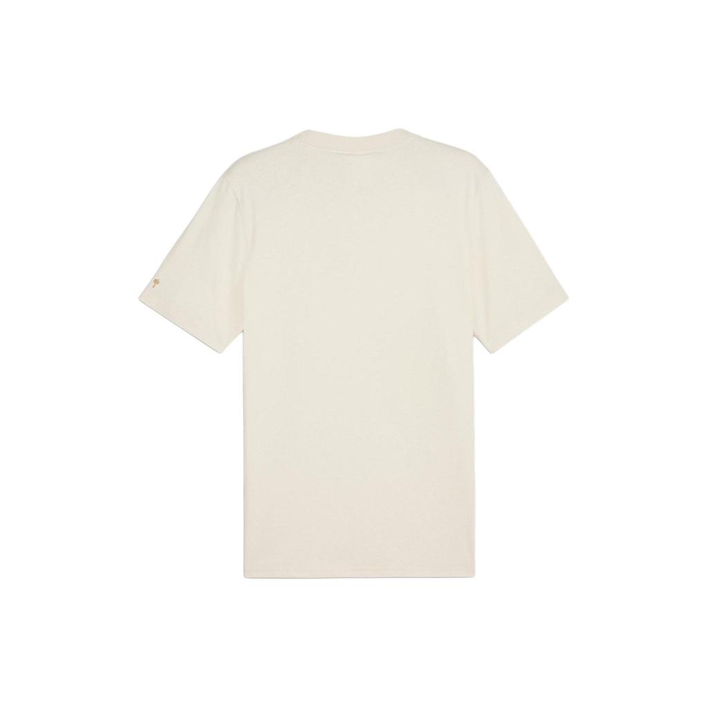 Puma X Palm Tree Crew Letter Print Casual Pullover Short Sleeve T Shirt Men Tops Off-White 624726-87