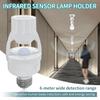 AC100-240V E27 Датчик присутствия человека Патрон для лампы PIR Датчик движения Выключатель задержки Коридор Дверной проем Аварийный доступ ИК Датчик Головки