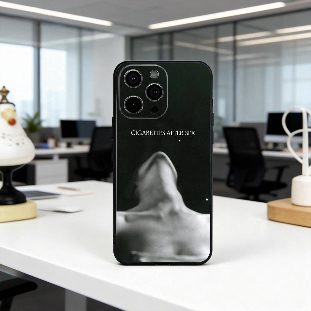 C-Cigarettes A-After Sex Abstract Band Phone Case For iPhone 17,16,15,14,13,12,11 Plus,Pro Max,XS,Soft Silicone Black Cover