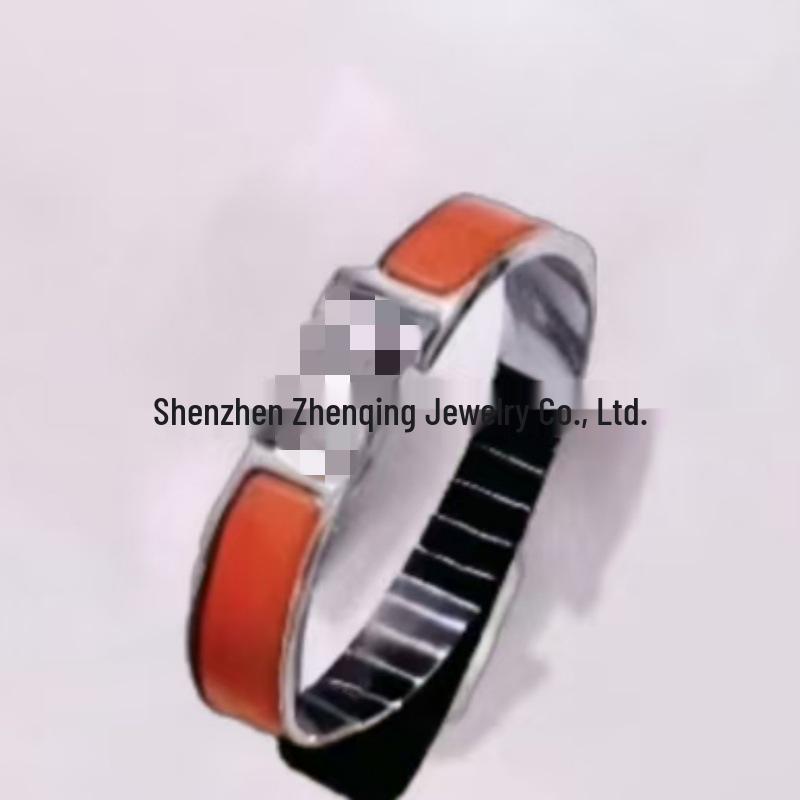 Эмалевый браслет с буквой H, покрытый 18 каратным золотом - Классическая мода, Различные цвета, Идеально для пар