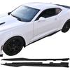 Боковые Юбки Расширители Совместимые с 20162025 Chevy Camaro ZL1 Стиль Глянцевый Черный PP Пороги Сплиттер Боковой Нижний Обвес Спой