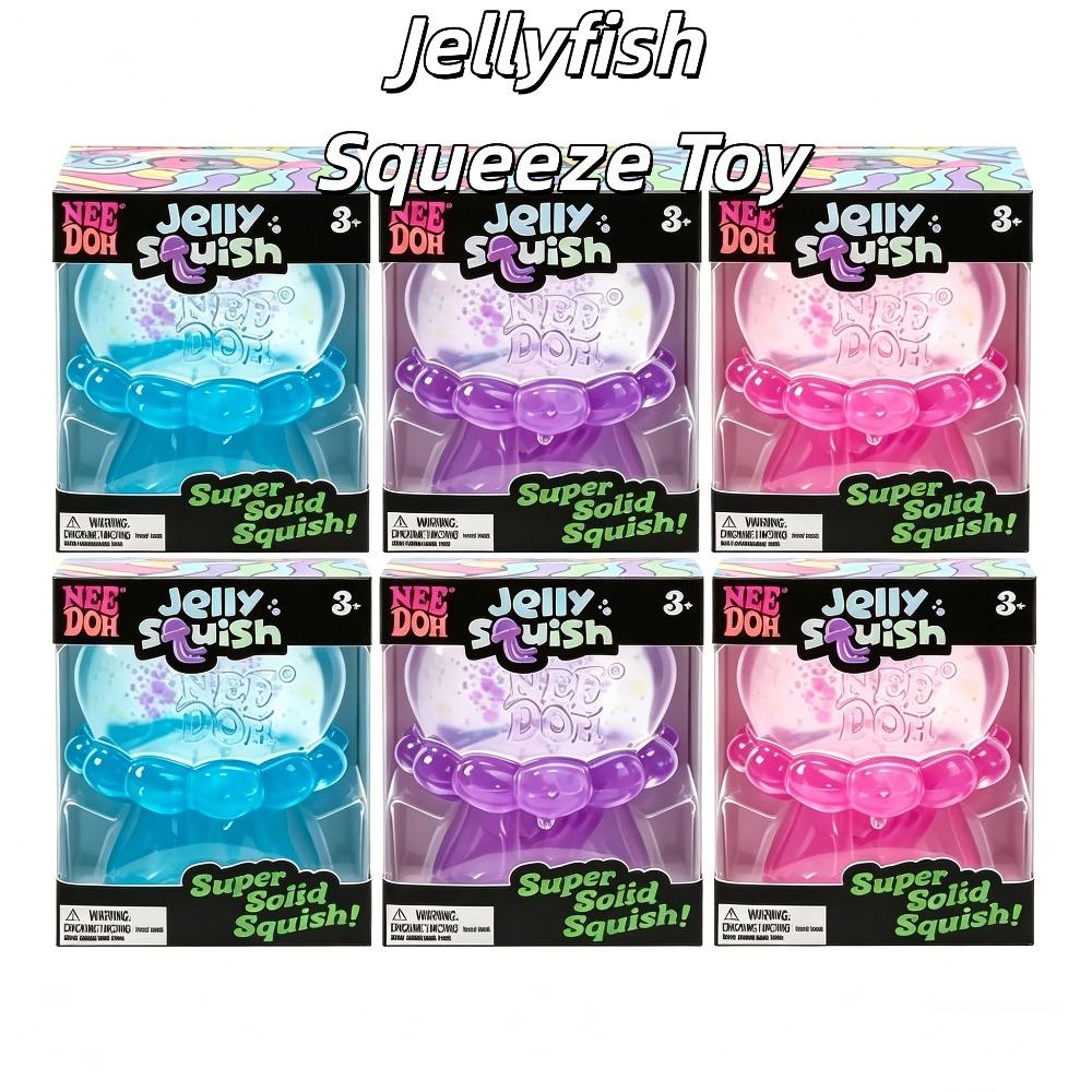 Jellyfish Squish Toy, Soft and Squishy Sensory Toy for Stress Relief, Popular for All Ages Gift